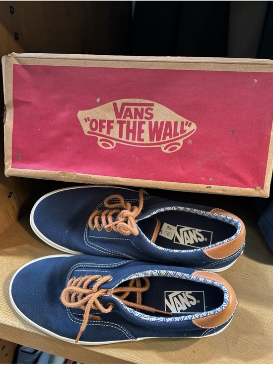 Vans Era 59 Canvas Navy Chevron Low Top 
shoes Casual Sneakers - Picture 2 of 10